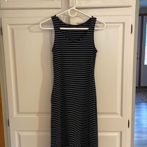 Navy striped maxi